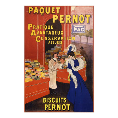 LEONETTO CAPPIELLO - Paquet Pernot Biscuits (Affiche ancienne d'exposition)