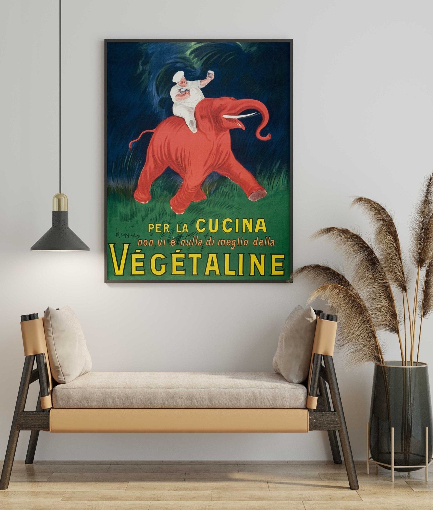 LEONETTO CAPPIELLO - Vegetaline - Per La Cucina (Affiche publicitaire ancienne)