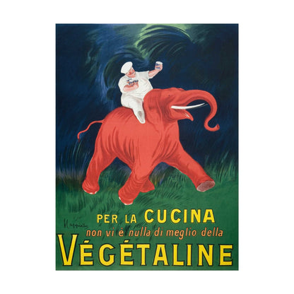 LEONETTO CAPPIELLO - Vegetaline - Per La Cucina (Vintage Advertisement Poster)