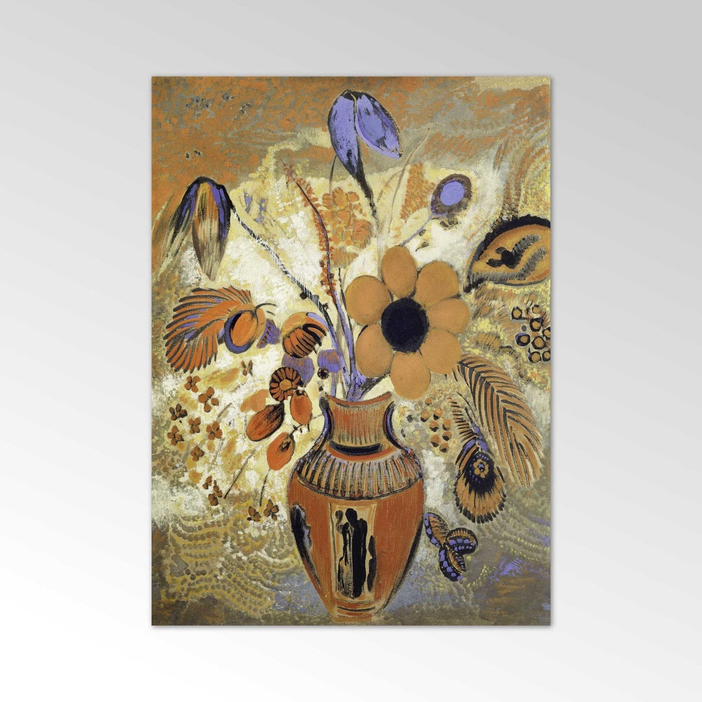 ODILON REDON – Etruskische Vase mit Blumen