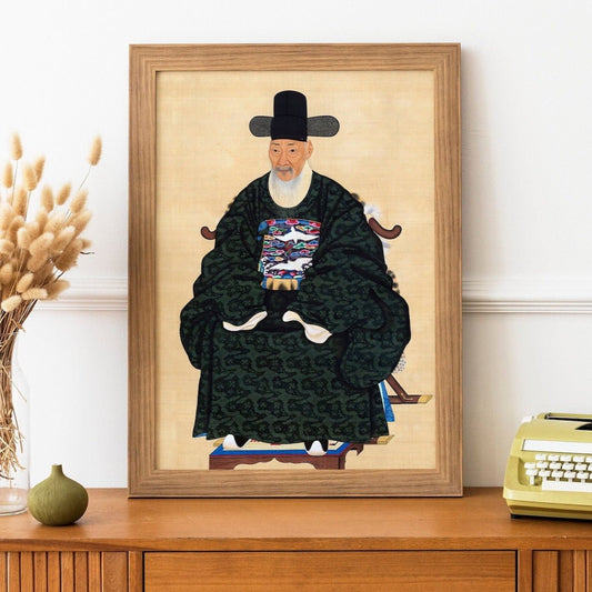 Portrait of Councillor Yi Seong-Won (Traditional Korean Art) - Pathos Studio - Art Prints