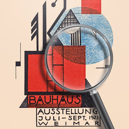 RUDOLF BASCHANT - Bauhaus Weimar Exhibition 1923 Vintage Poster