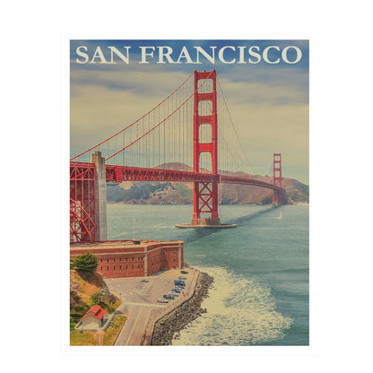 San Francisco - Vintages USA-Reiseplakat