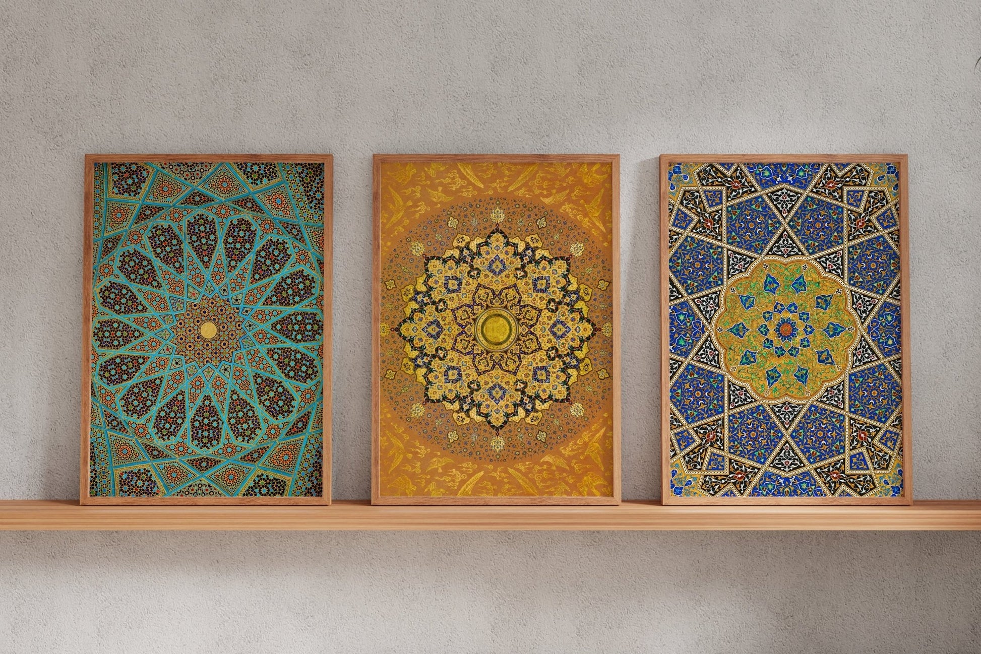 Set of 3 - Traditional Persian Pattern Art - Pathos Studio - Posters, Prints, & Visual Artwork