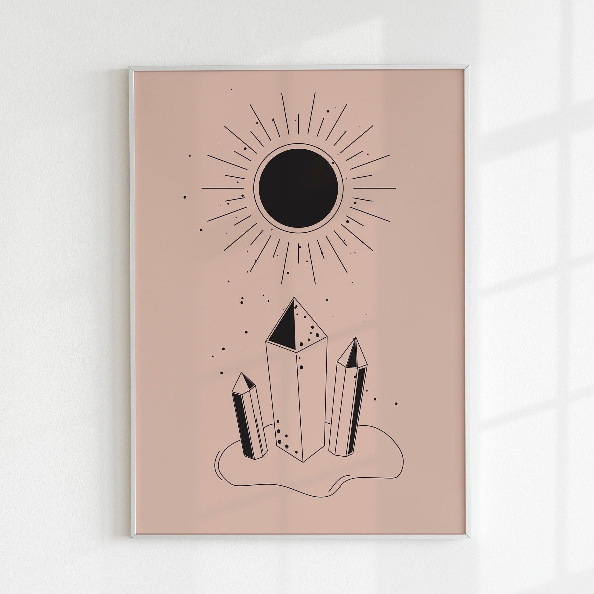 Spirituality Sun & Crystals - Pathos Studio - Art Prints