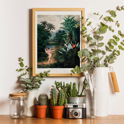 TEMPLE OF FLORA - Cupid Inspiring Plants with Love - Pathos Studio - Art Prints