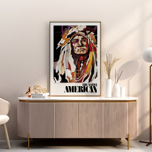 The Native American - An American Portfolio (Vintage Poster) - Pathos Studio - Posters, Prints, & Visual Artwork