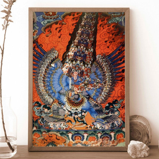 Tibetan Thangka (Traditional Buddhist Painting)