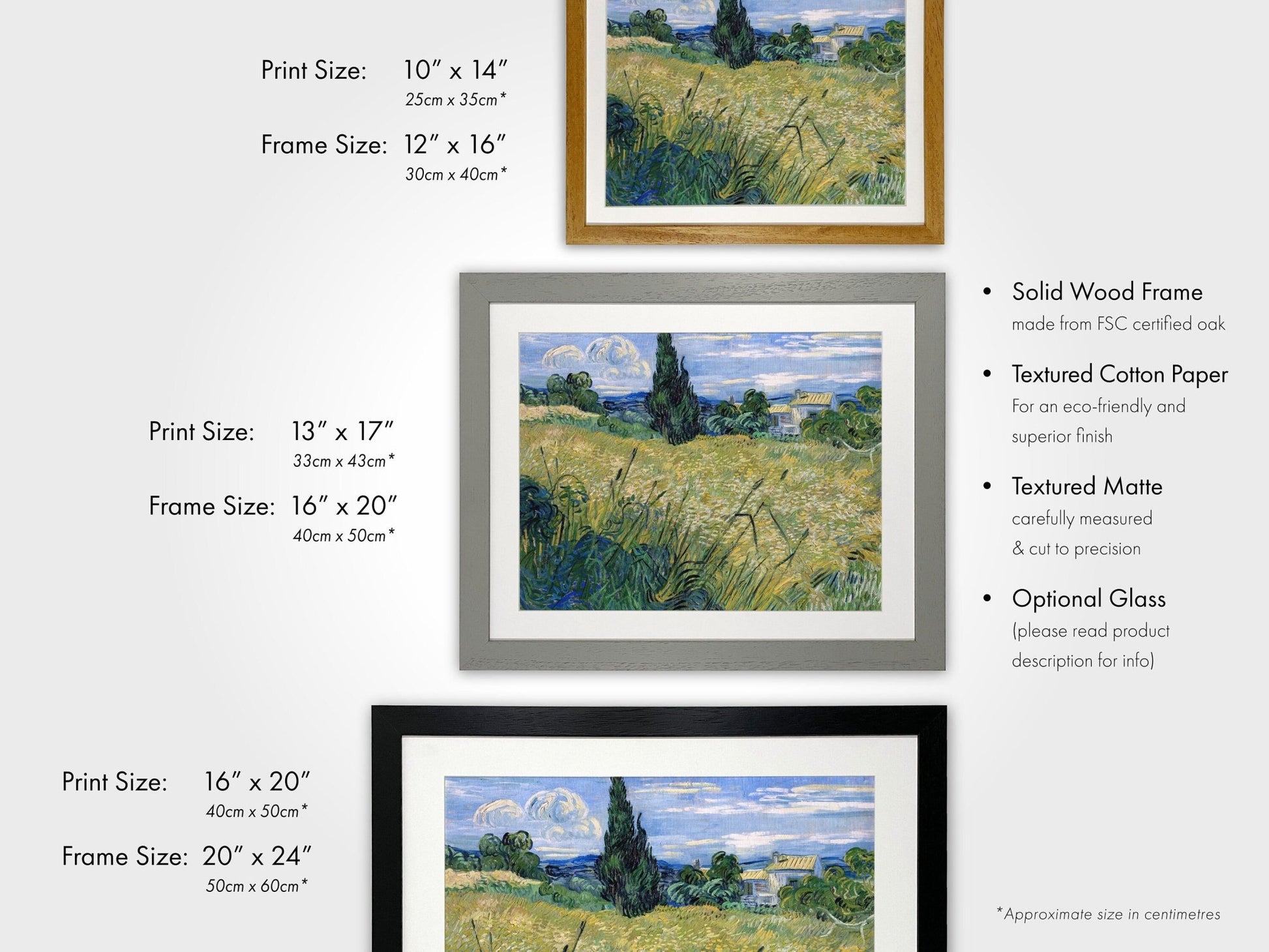 VINCENT VAN GOGH - Green Wheat Field With Cypress - Pathos Studio - Art Prints