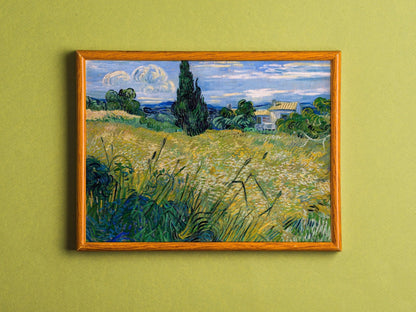 VINCENT VAN GOGH - Green Wheat Field With Cypress - Pathos Studio - Art Prints