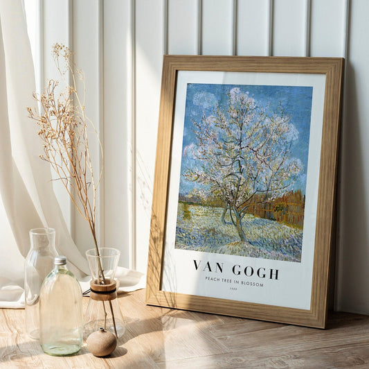 VINCENT VAN GOGH - Peach Tree (Poster Style) - Pathos Studio - Art Prints