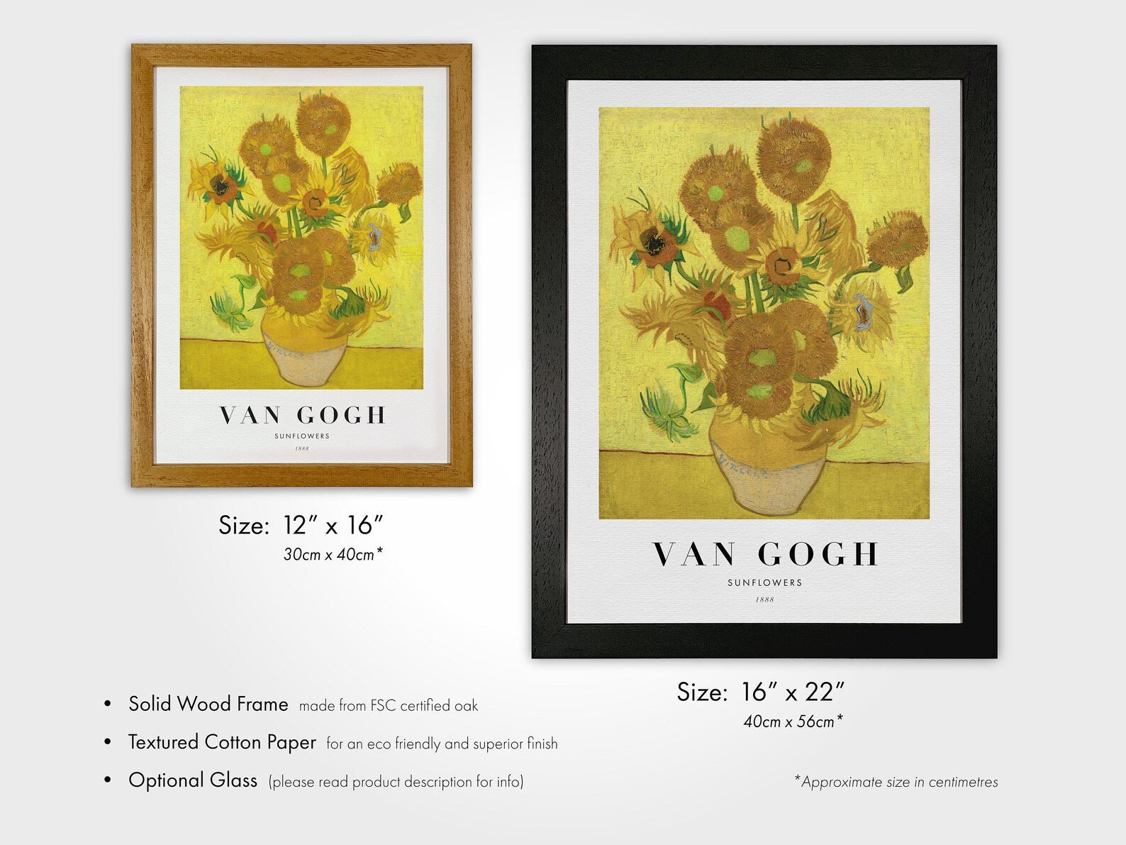 VINCENT VAN GOGH - Sunflowers (Poster Style) - Pathos Studio - Art Prints