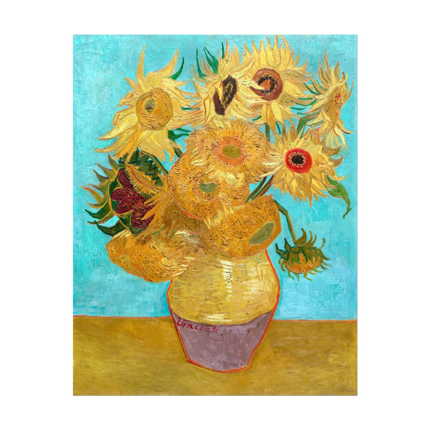 VINCENT VAN GOGH - Vase With Twelve Sunflowers - Pathos Studio -