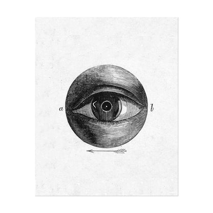 Vintage Eye Diagram (Anatomical Lithograph) - Pathos Studio - Posters, Prints, & Visual Artwork