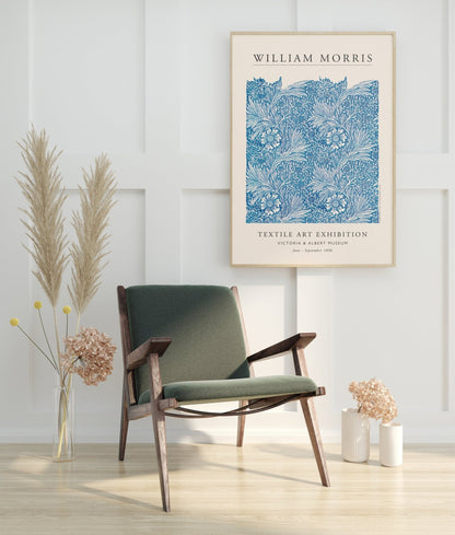 WILLIAM MORRIS - Blue Marigold (Exhibition Poster)