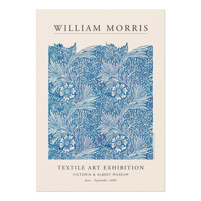 WILLIAM MORRIS - Blue Marigold (Ausstellungsplakat)