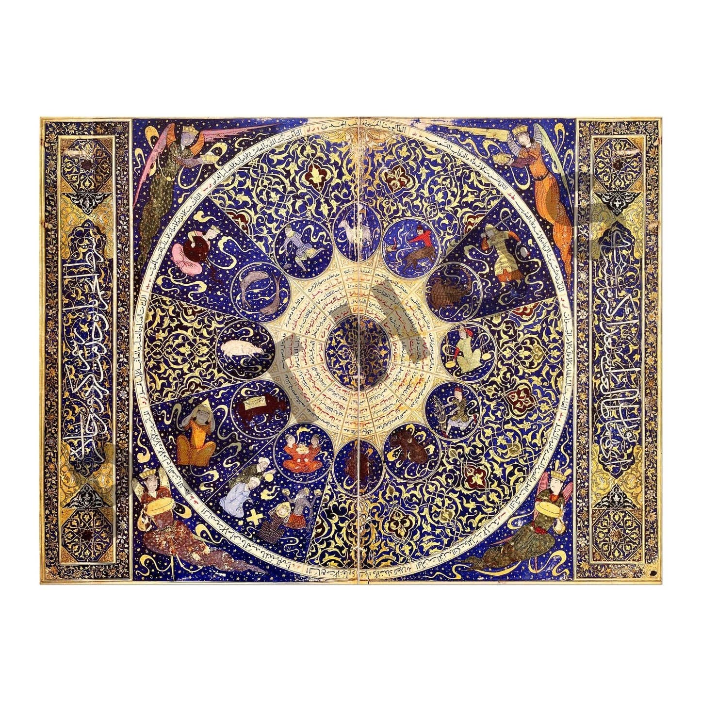Tableau du zodiaque du prince Eskandar-Soltan (art horoscope persan)